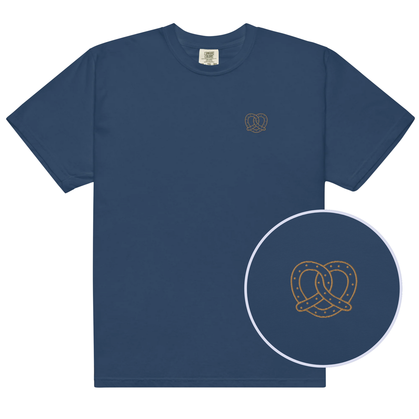 Pretzel Embroidered Premium T-Shirt