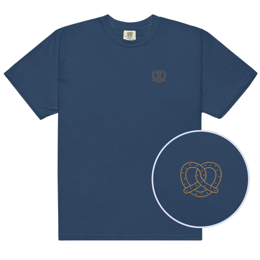 Pretzel Embroidered Premium T-Shirt