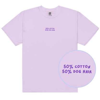 50% Cotton 50% Dog Hair Embroidered Classic T-Shirt