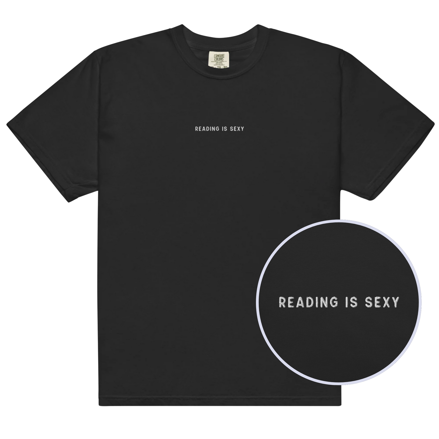 Reading is Sexy Embroidered Premium T-Shirt