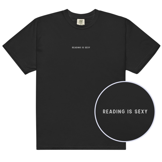 Reading is Sexy Embroidered Premium T-Shirt