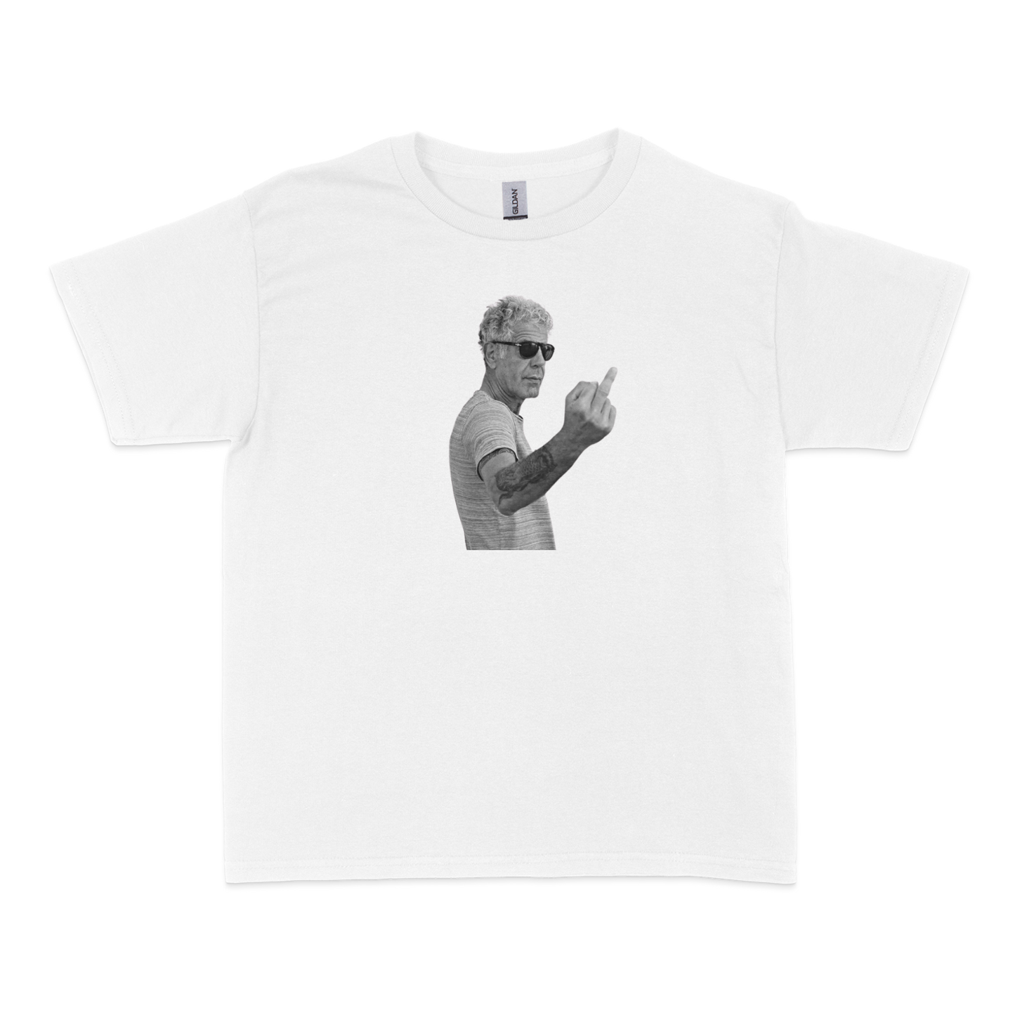 Anthony Bourdain Middle Finger Baby Tee