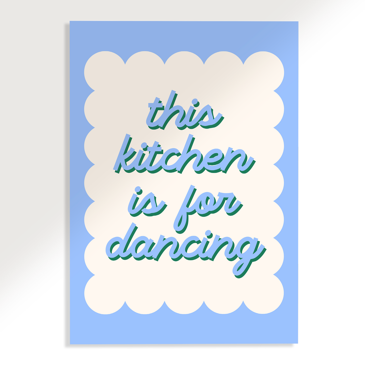 This Kitchen is For Dancing Wavy Poster