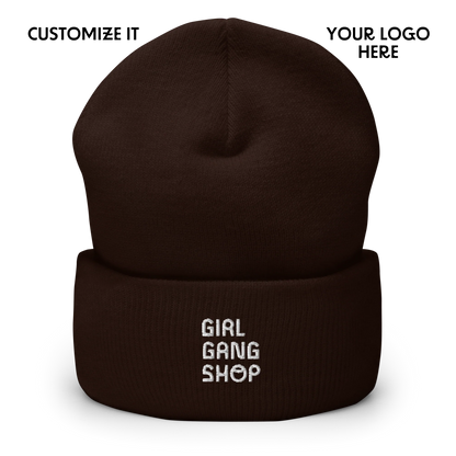 CUSTOM YOUR LOGO Embroidered Cuffed Beanie