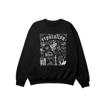 Reputation Album Lyrics Taylor Crewneck Sweatshirt