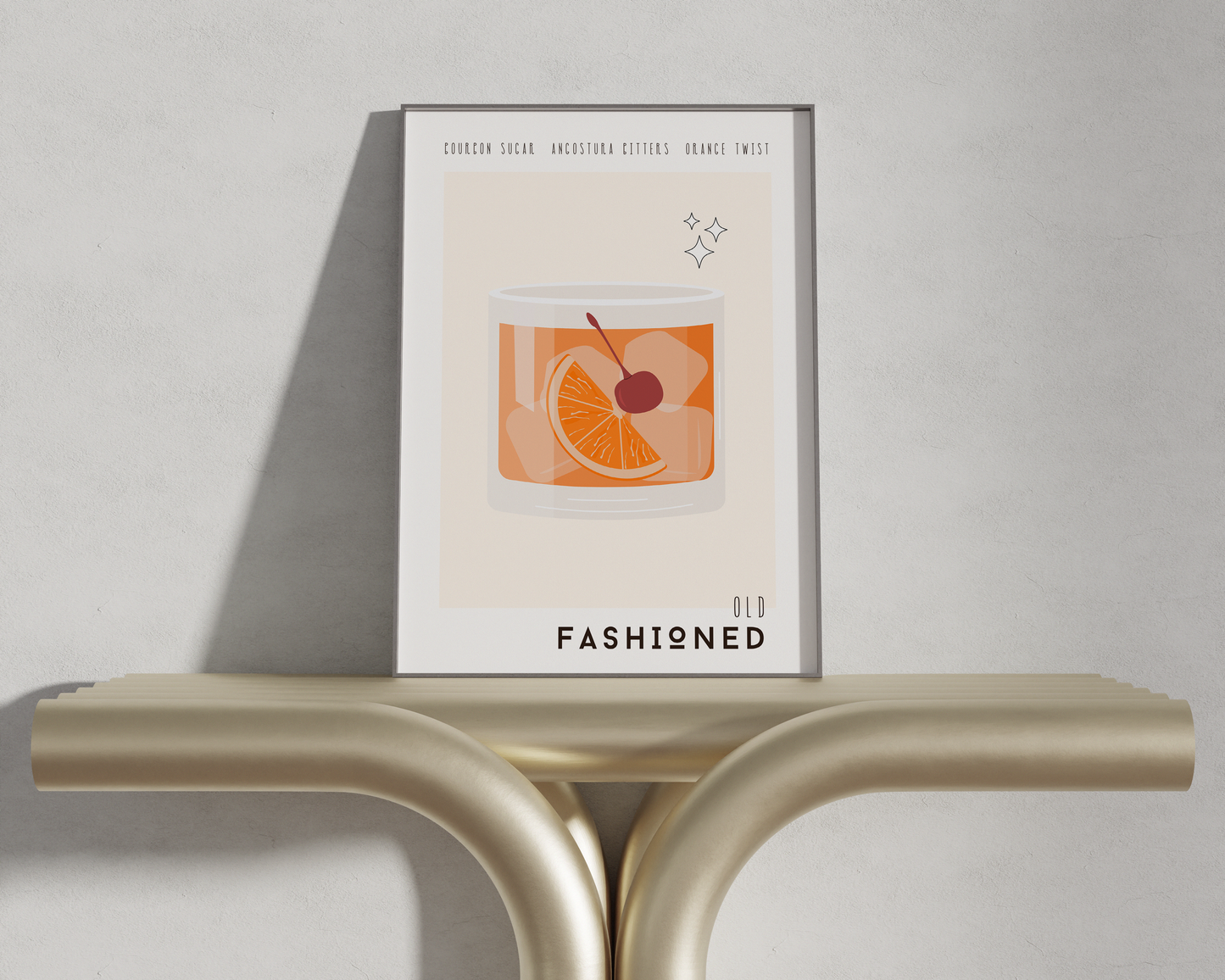 Old Fashioned Cocktail Poster