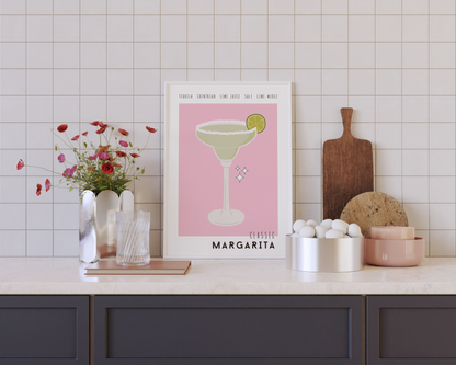 Margarita Cocktail Poster