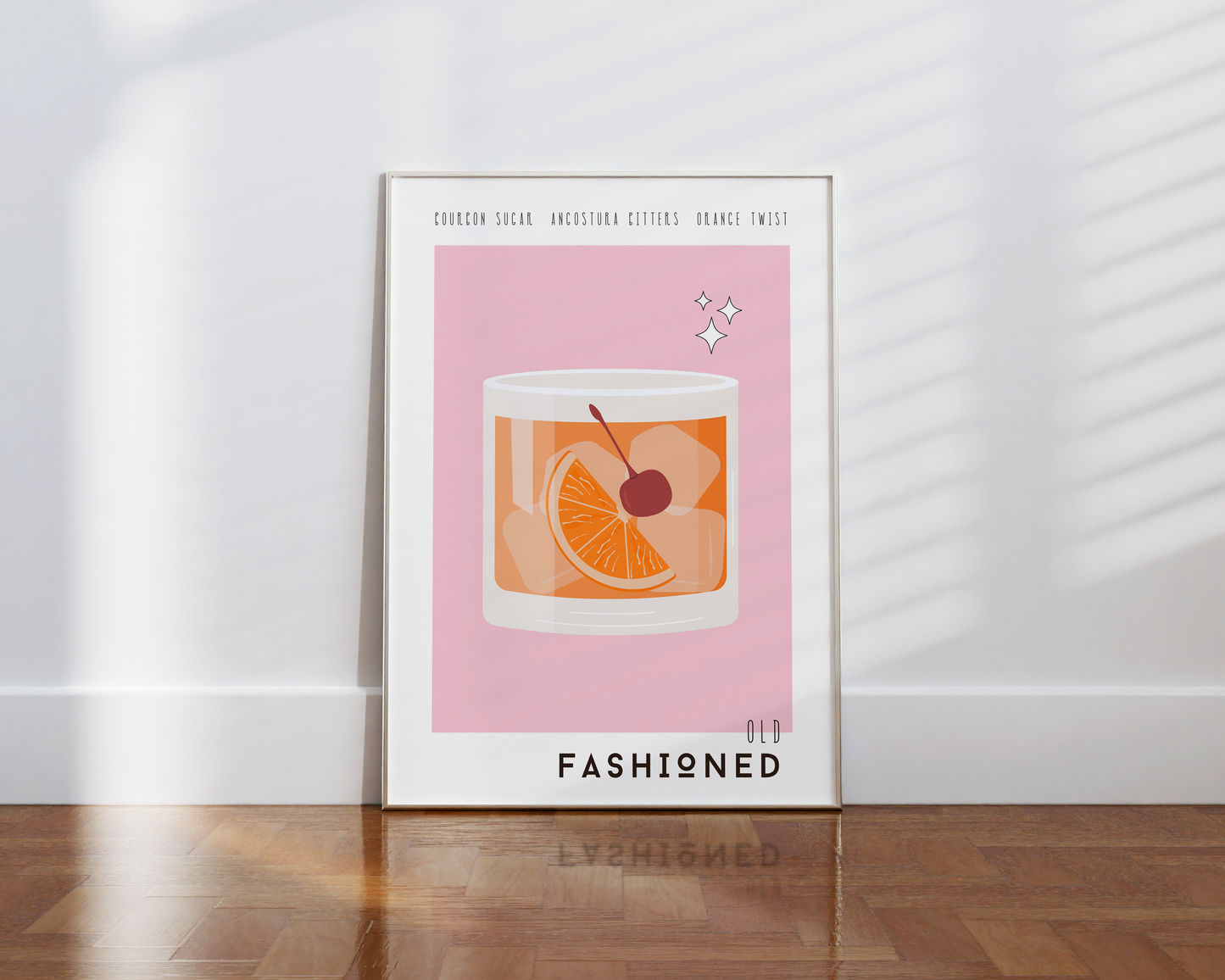 Old Fashioned Cocktail Poster