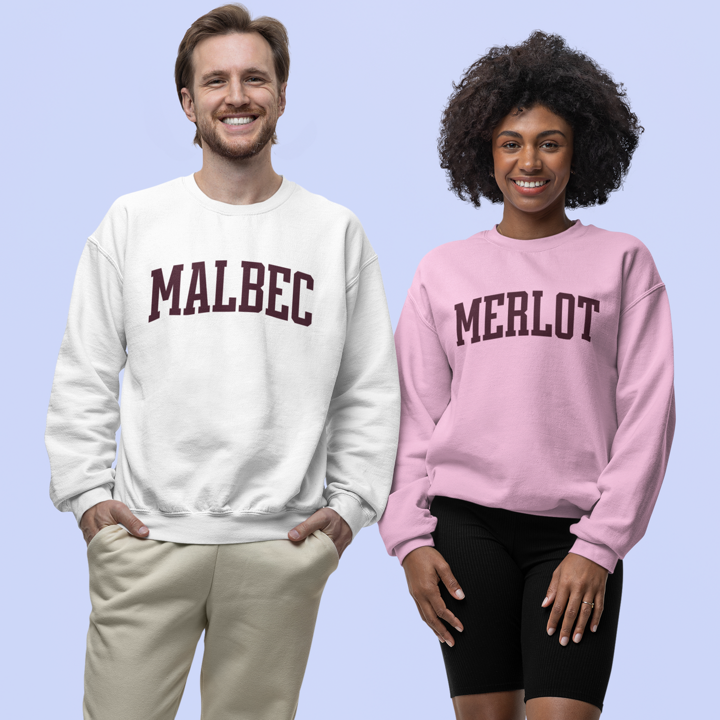 Merlot Red Wine Varsity Sweatshirt
