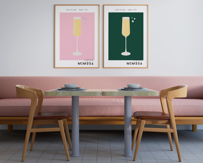 Mimosa Cocktail Poster