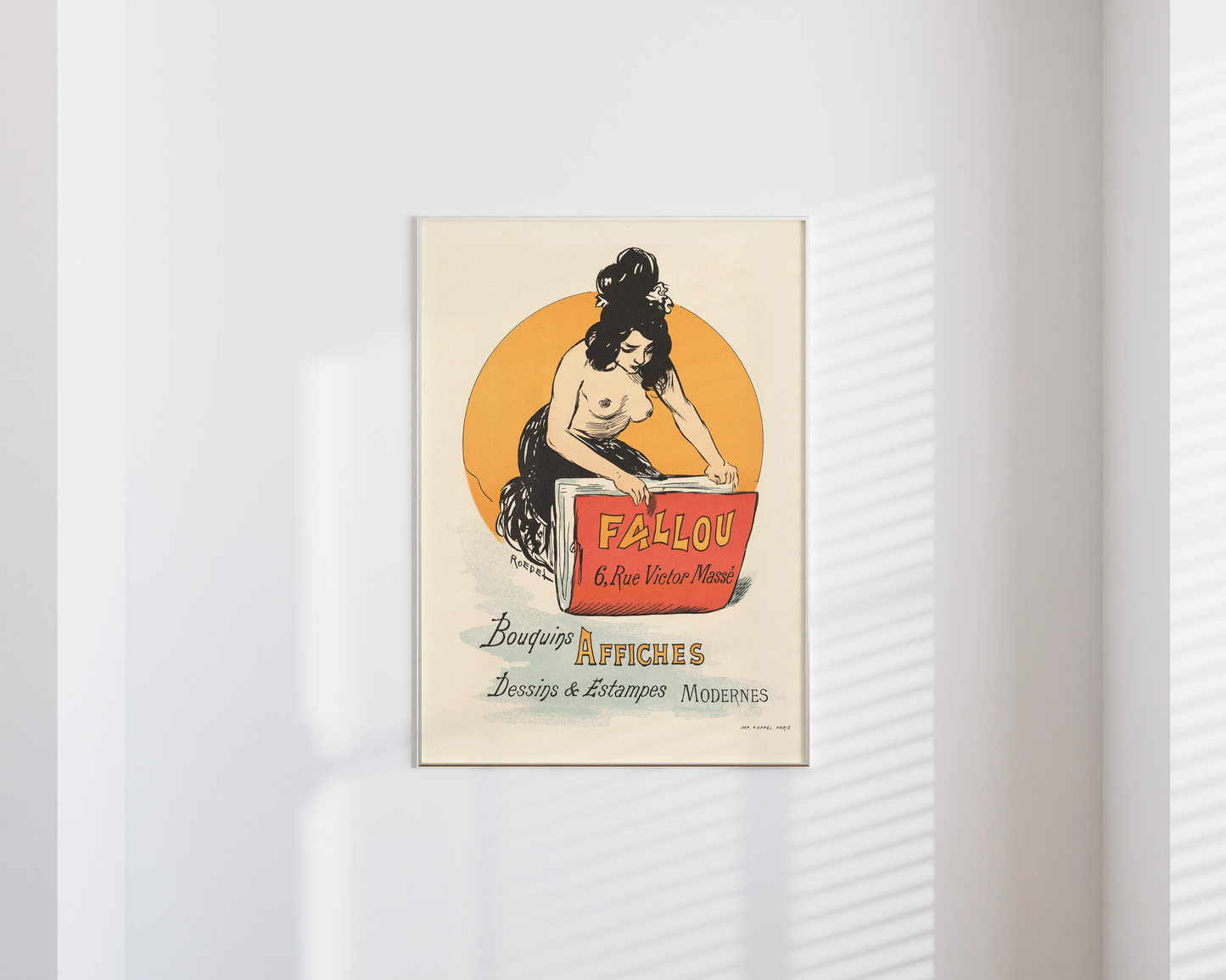 Vintage French Fallou Paris Poster
