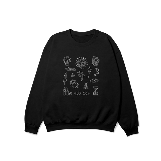 Witchy Doodles Crewneck Sweatshirt