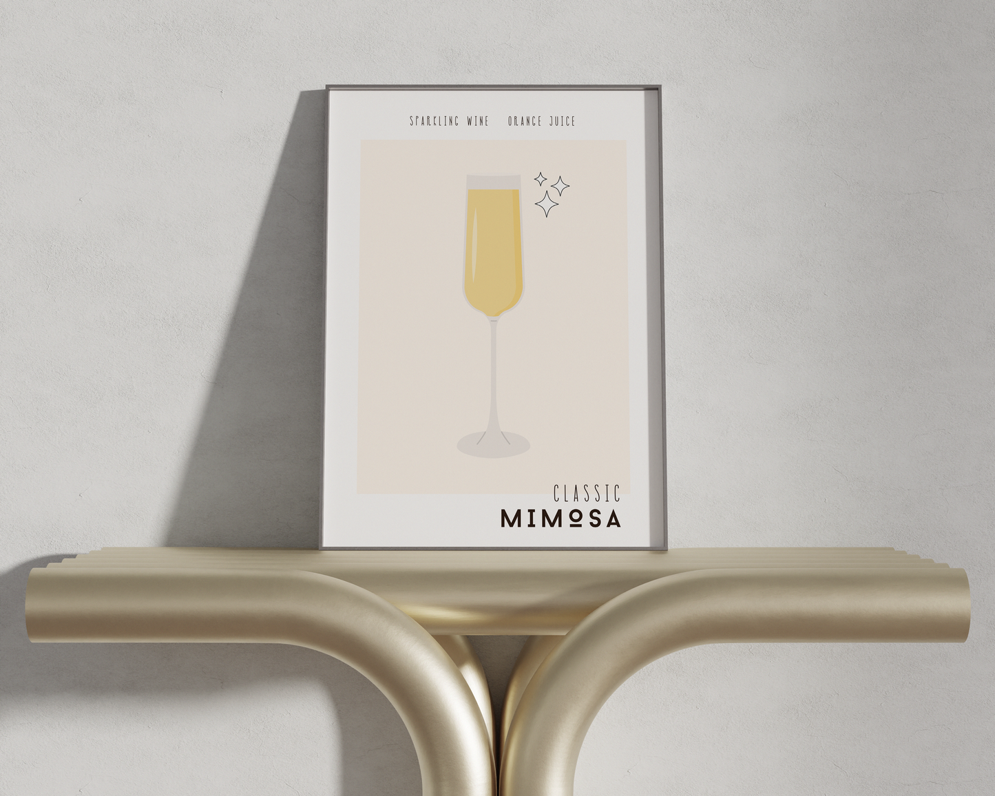 Mimosa Cocktail Poster