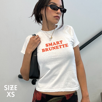 Smart Brunette Baby Tee