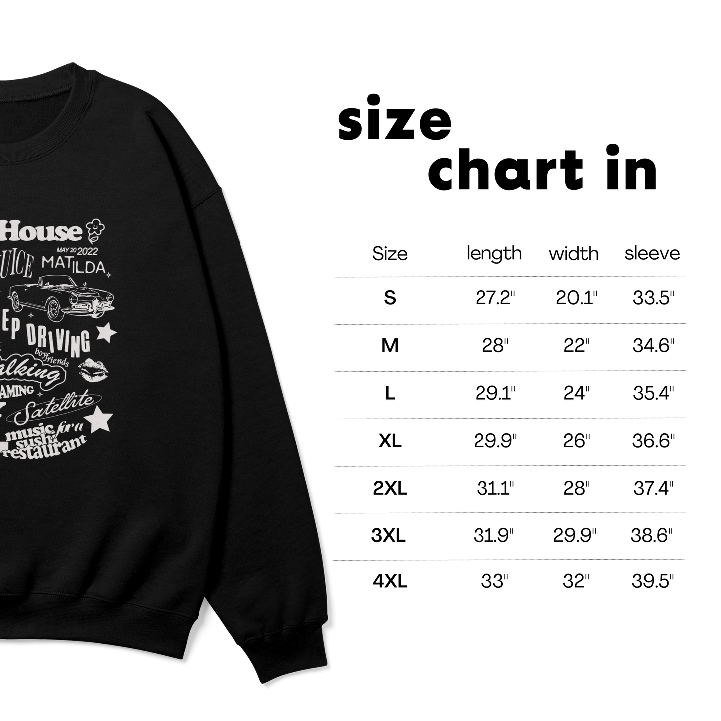 Reputation Album Lyrics Taylor Crewneck Sweatshirt