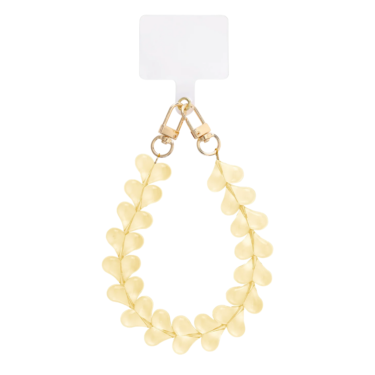 Candy Hearts Beaded Phone Lanyard Charm Wrist Strap