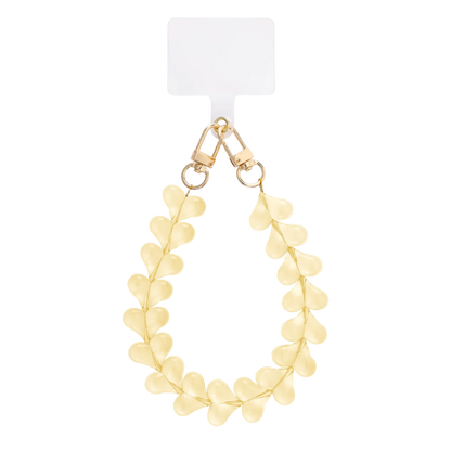 Candy Hearts Beaded Phone Lanyard Charm Wrist Strap