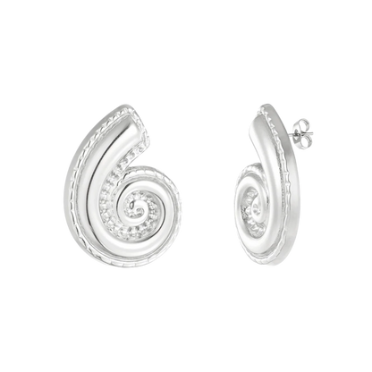 Twisted Shell Stud Earrings