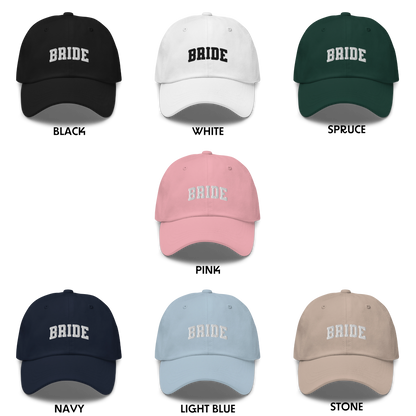 Bride & Groom Embroidered Dad Hat Set