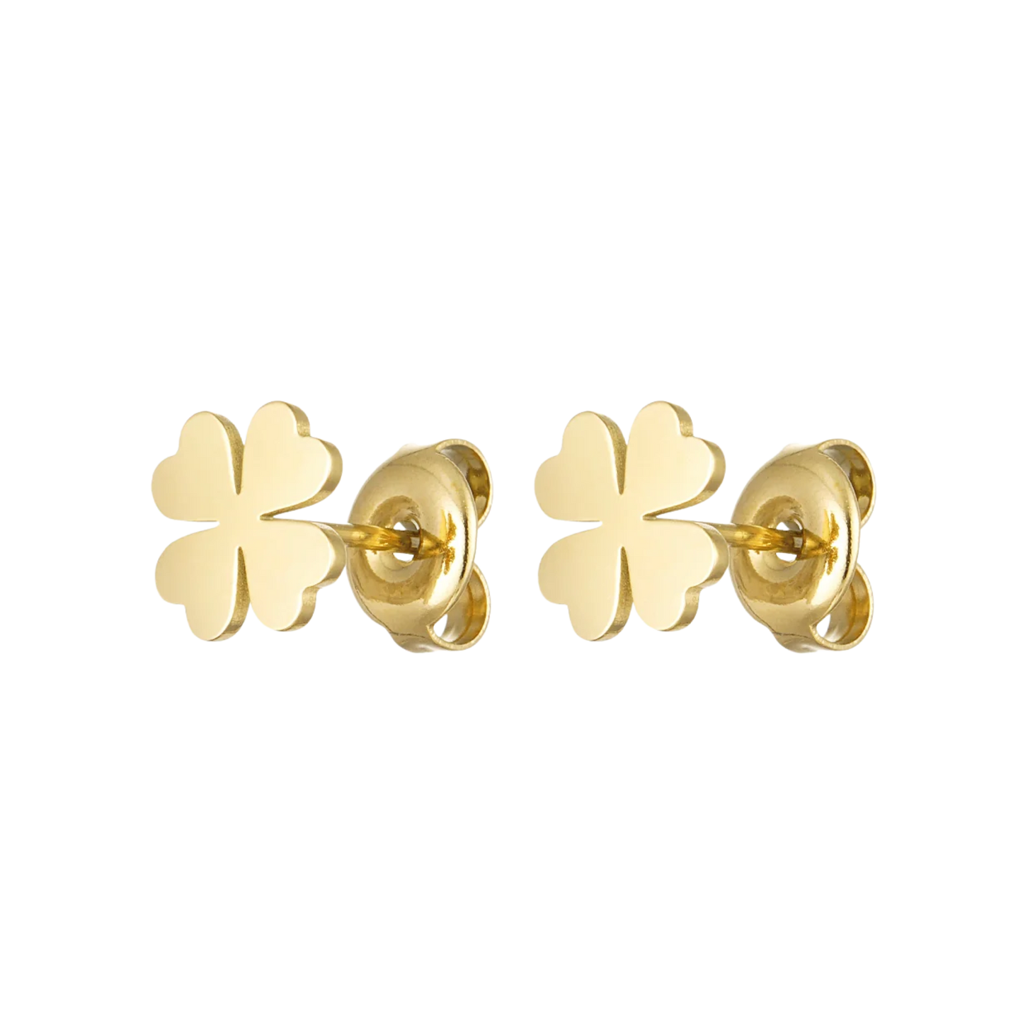 Four Clover Leaf Stud Earrings