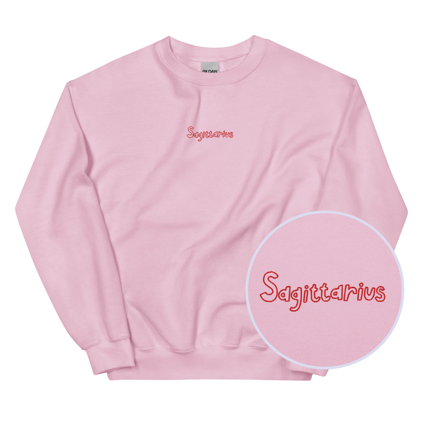 Sagittarius Zodiac Embroidered Sweatshirt