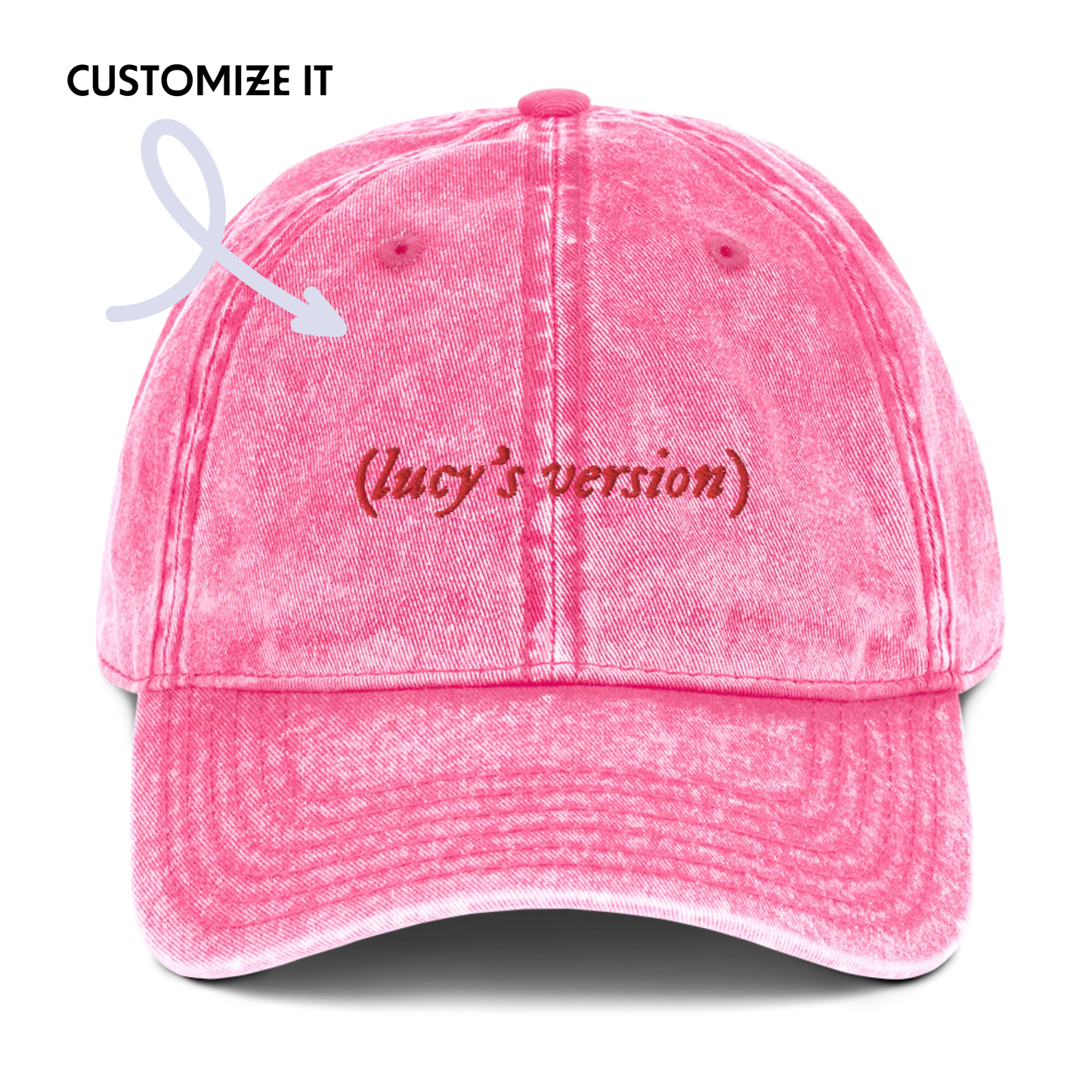 your name's version Taylor Embroidered Vintage Cap