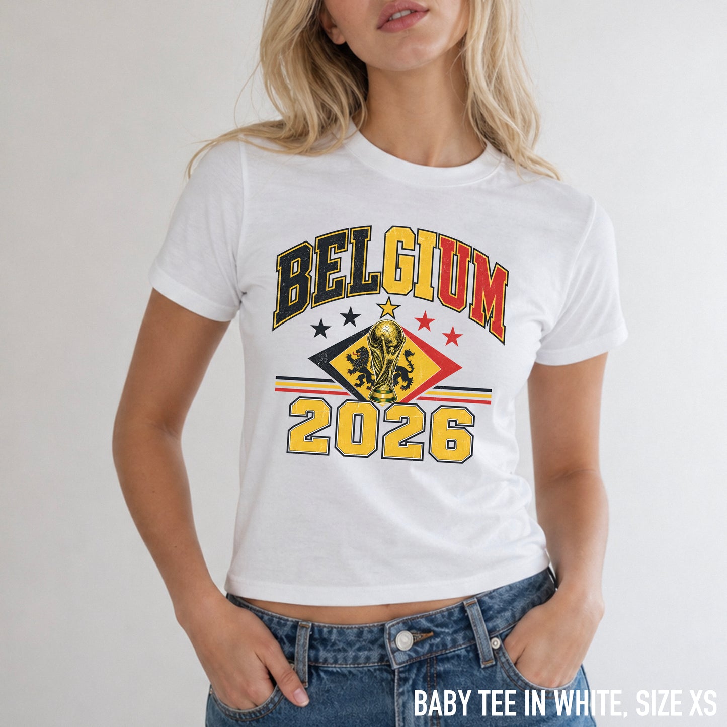 Belgium 2026 Football World Cup Baby Tee