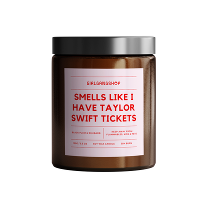 Smells Like Taylor Swift Tickets Candle