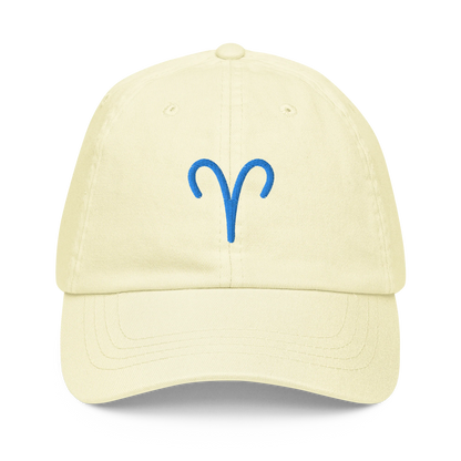 Embroidered Zodiac Symbol Pastel Baseball Cap