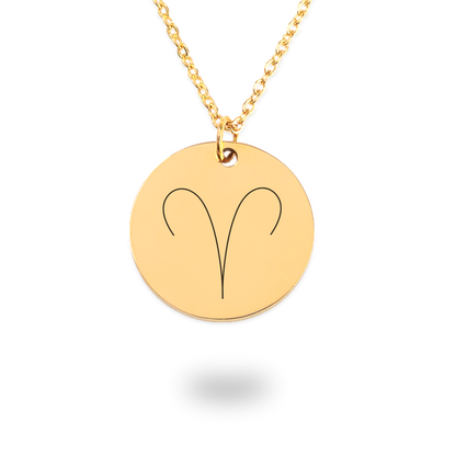 Aries As Fuck Zodiac Coin Necklace