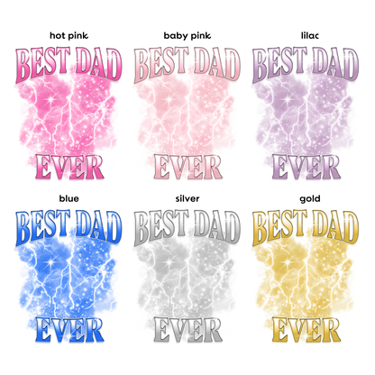 CUSTOM Best Dad Ever Photo Bootleg Premium Oversized Hoodie