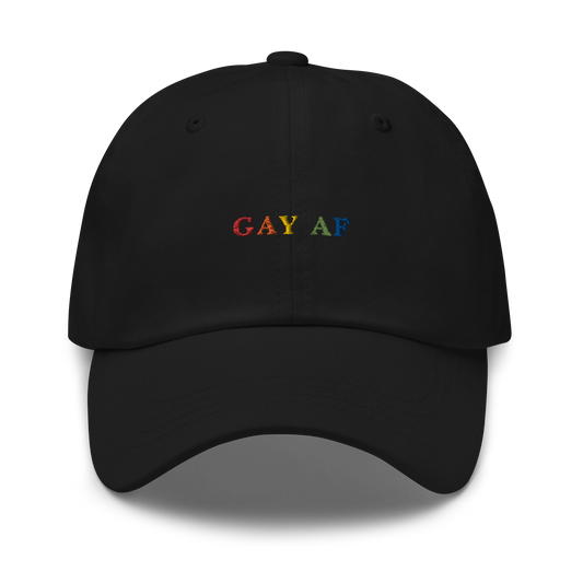 Gay AF Pride Embroidered Dad Hat