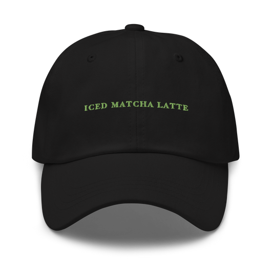 Iced Matcha Latte Embroidered Dad Hat