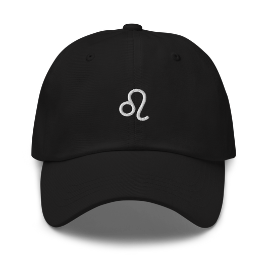 Leo Zodiac Symbol Embroidered Dad Hat