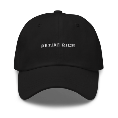 Retire Rich Embroidered Dad Hat