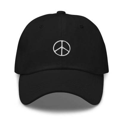 Peace Symbol Embroidered Dad Hat