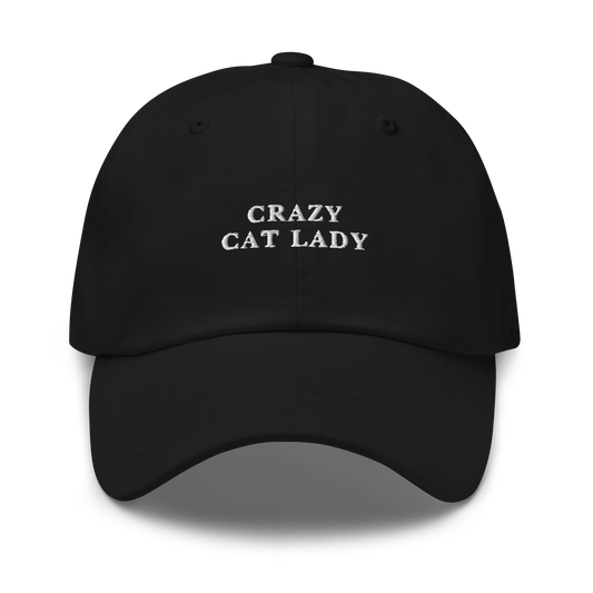 Crazy Cat Lady Embroidered Dad Hat