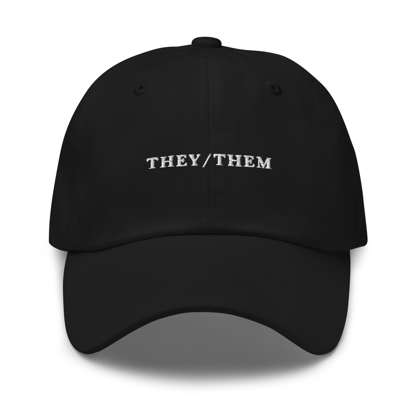 They / Them Pronouns Embroidered Dad Hat