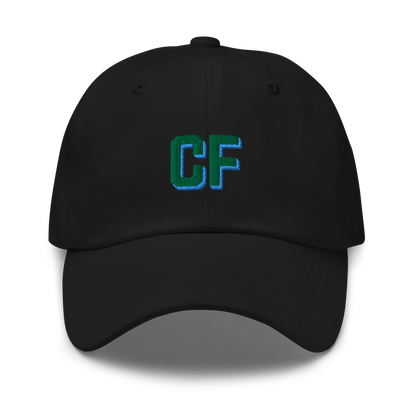 CUSTOM Varsity Initials Green Embroidered Dad Hat