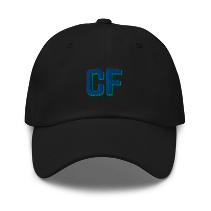 CUSTOM Varsity Initials Blue Embroidered Dad Hat