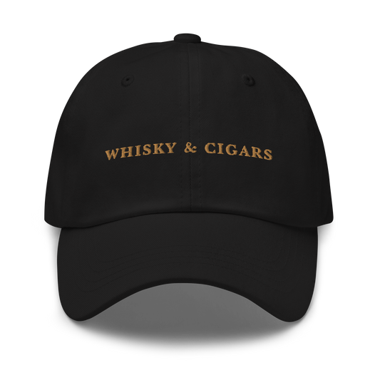 Whisky & Cigars Embroidered Dad Hat