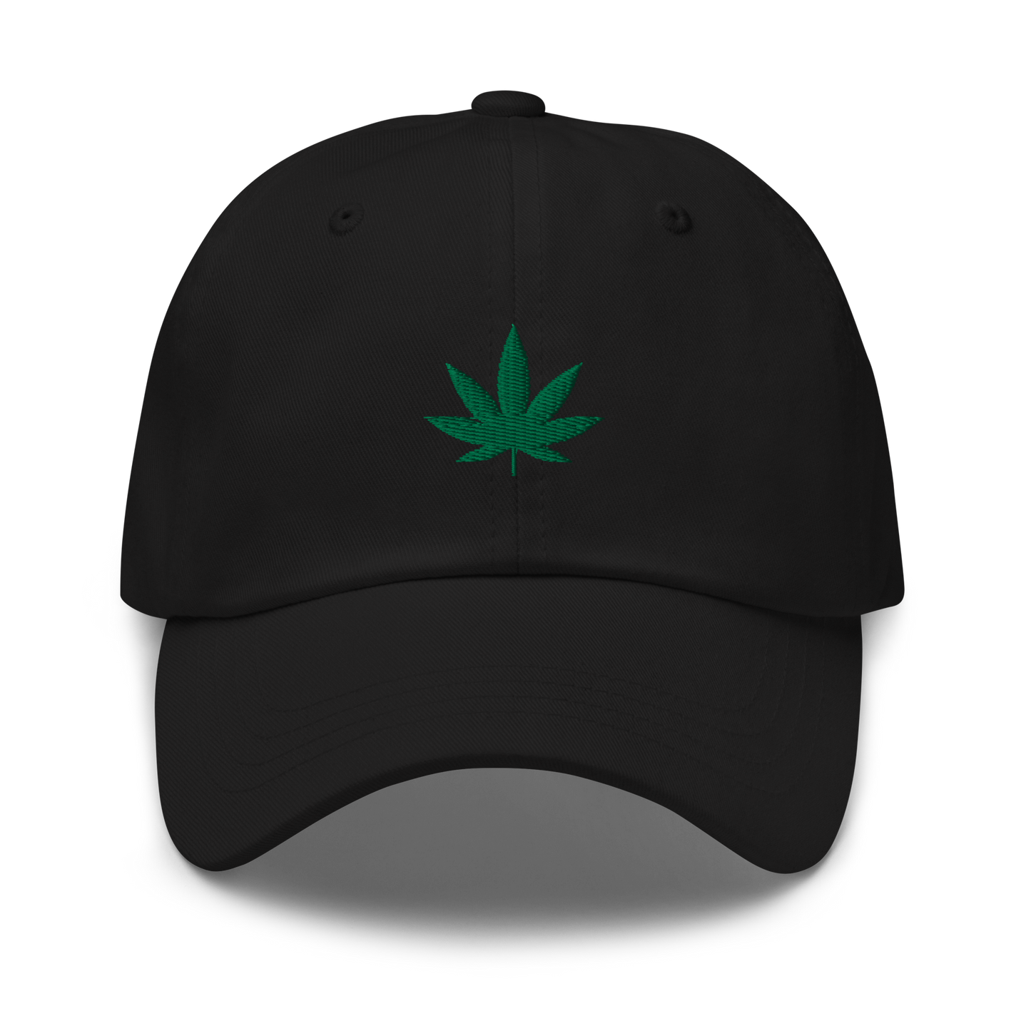 Weed Leaf Embroidered Dad Hat