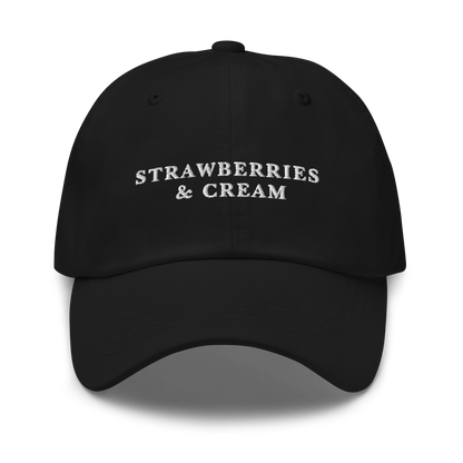 Strawberries & Cream Wimbledon Tennis Embroidered Dad Hat