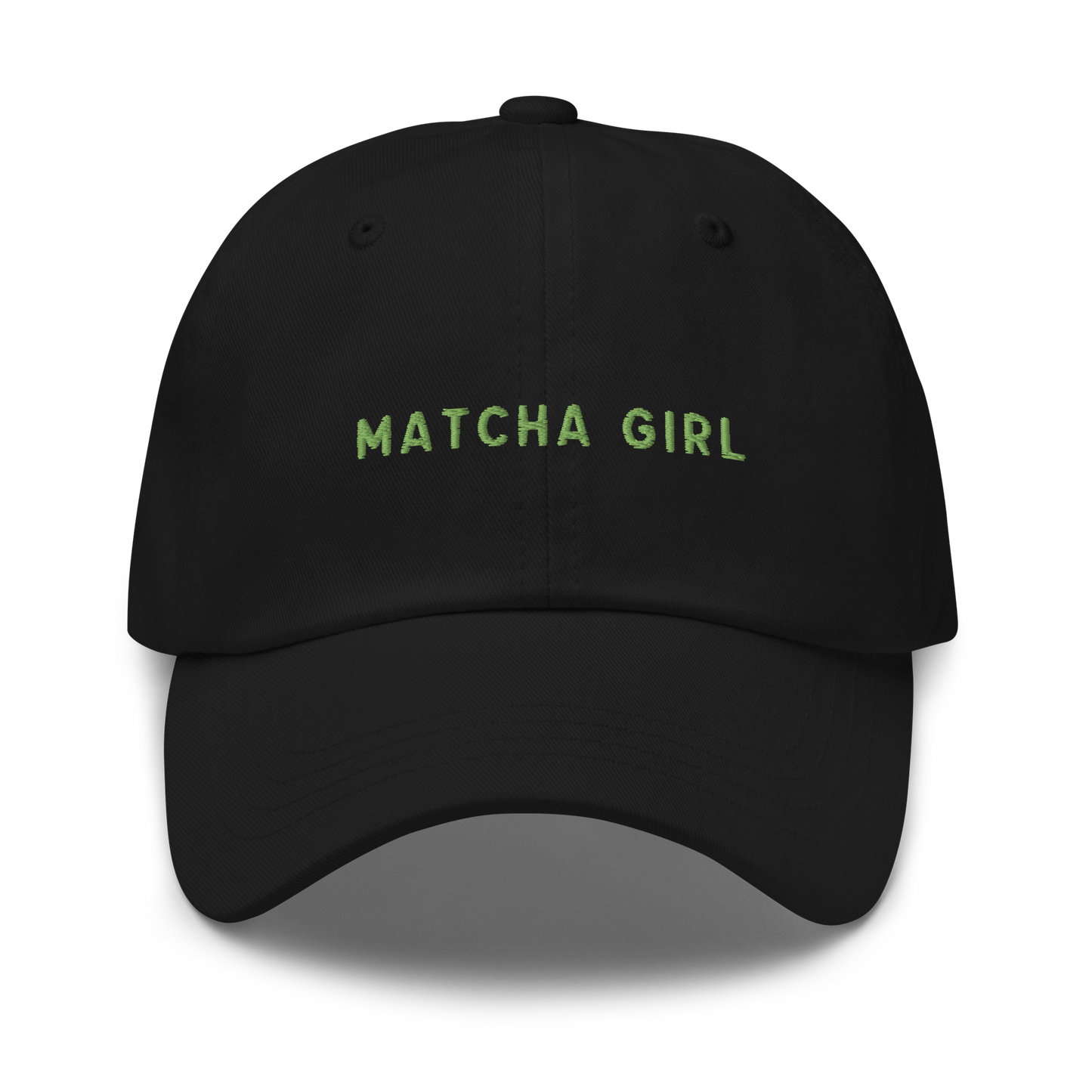 Matcha Girl Embroidered Dad Hat