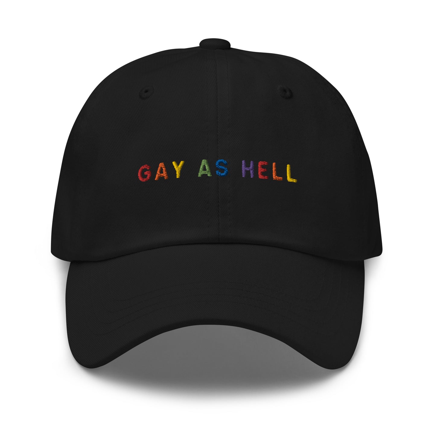 Gay as Hell Pride Embroidered Dad Hat