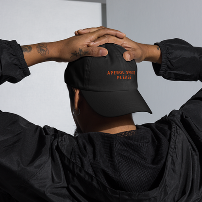 Aperol Spritz Please Cocktail Embroidered Dad Hat