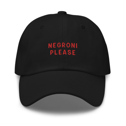 Negroni Please Cocktail Embroidered Dad Hat