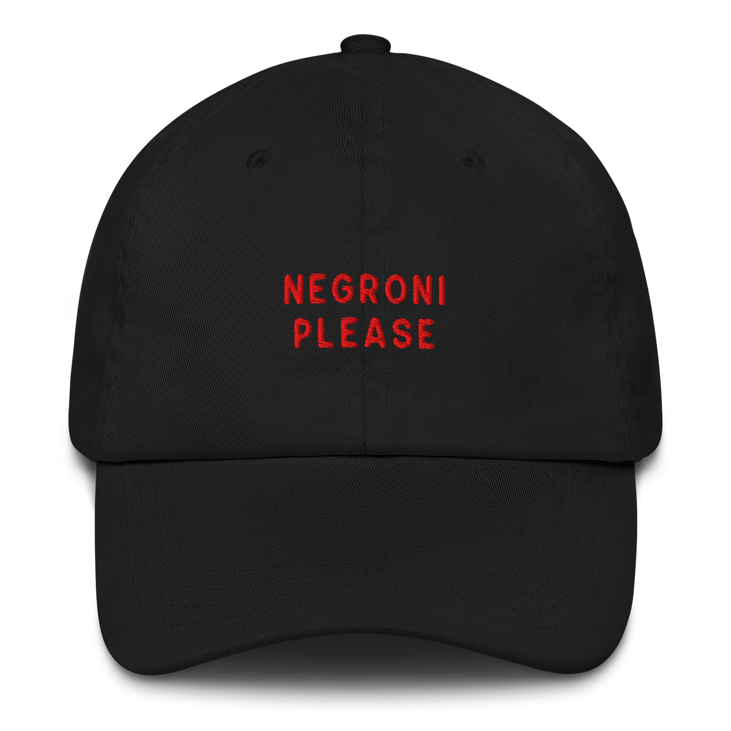 Negroni Please Cocktail Embroidered Dad Hat