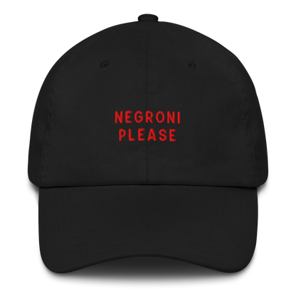 Negroni Please Cocktail Embroidered Dad Hat