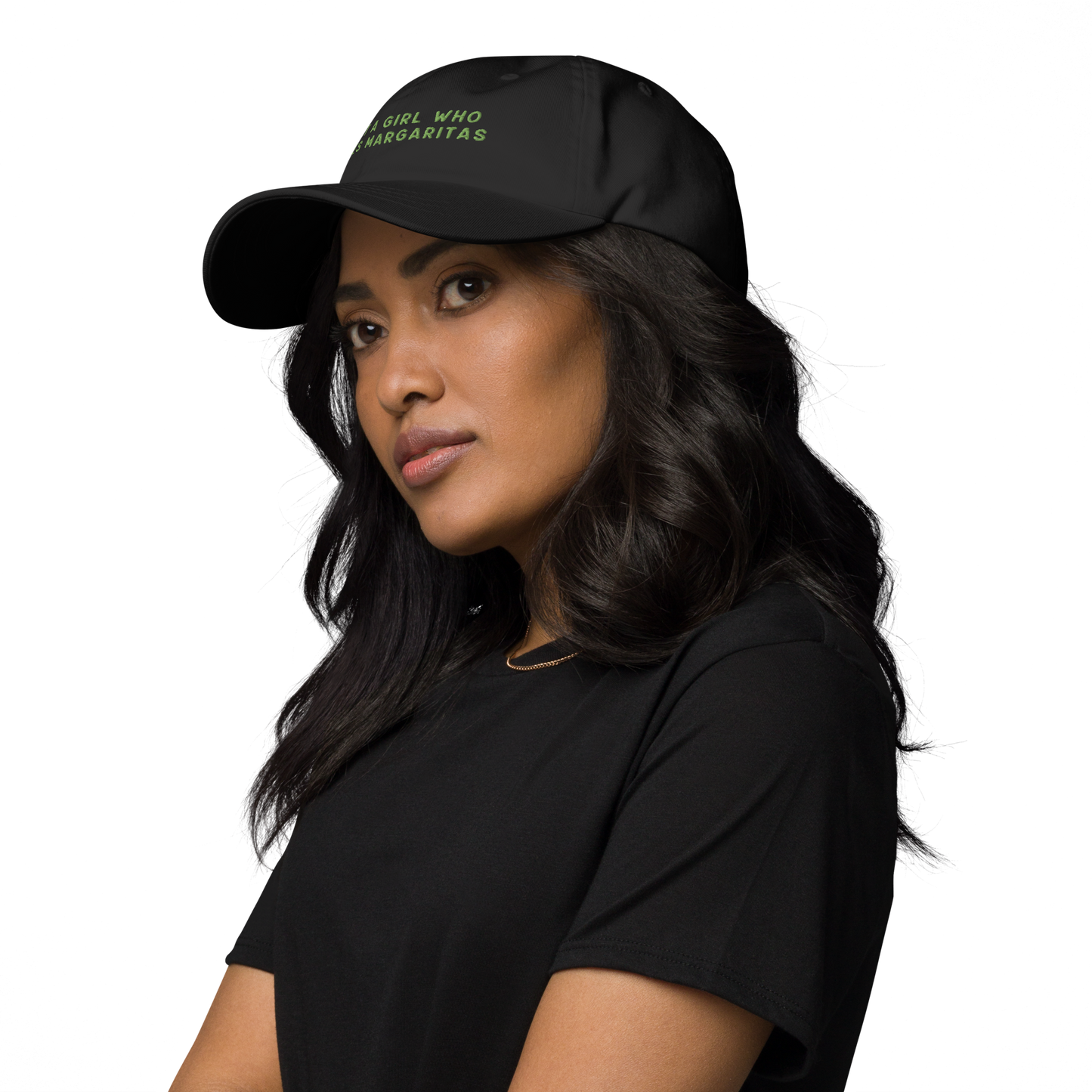 Just A Girl Who Loves Margaritas Embroidered Cap